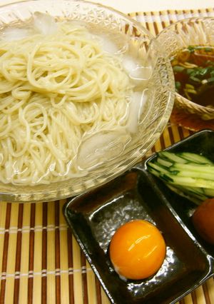 梅たまそうめん-レシピのメイン写真