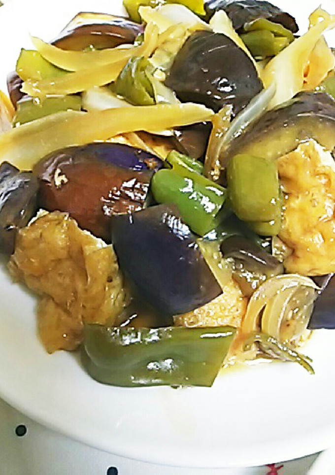 油揚げと夏野菜の甘酢炒め-レシピのメイン写真