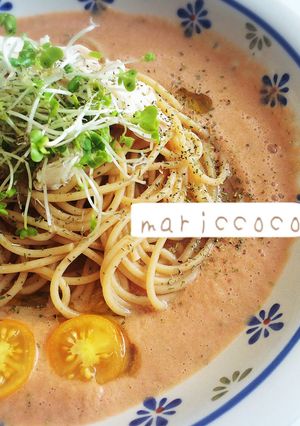 ガスパチョ風ココナッツミルクパスタ-レシピのメイン写真