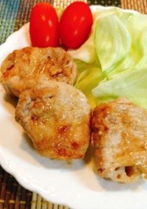 蓮根の豚肉巻き-レシピのメイン写真