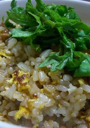 大葉たっぷり♪納豆チャーハン-レシピのメイン写真