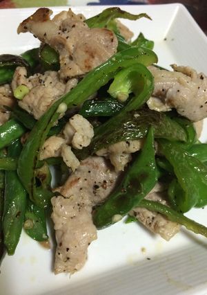 豚肉とインゲンとピーマンの炒め-レシピのメイン写真