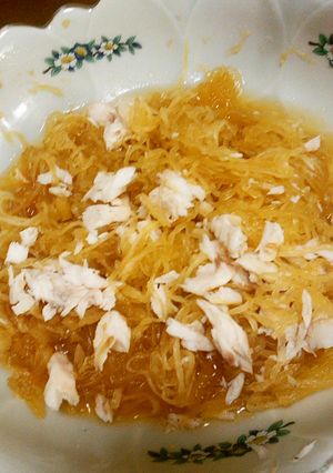 素麺かぼちゃの酢の物-レシピのメイン写真
