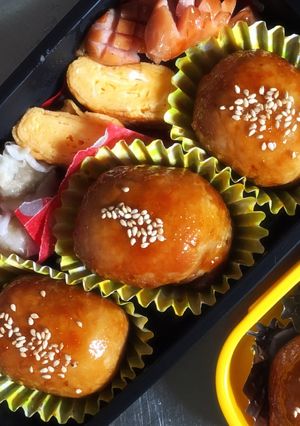 小学生男子お弁当〜肉巻きおにぎり-レシピのメイン写真
