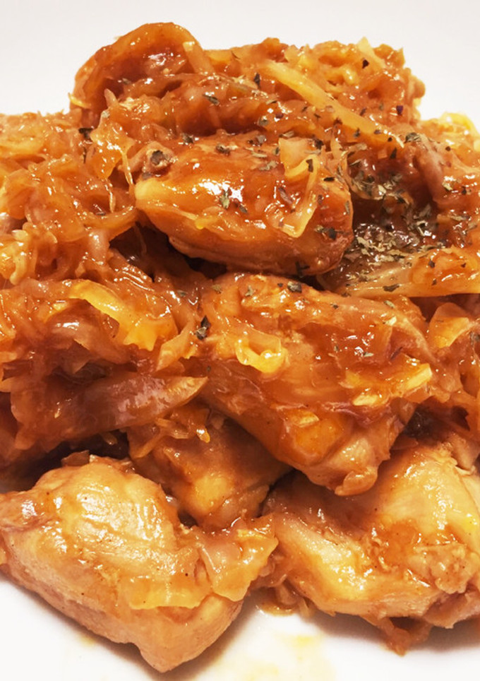 簡単★キャベツでカサ増し鶏肉のトマト煮風-レシピのメイン写真