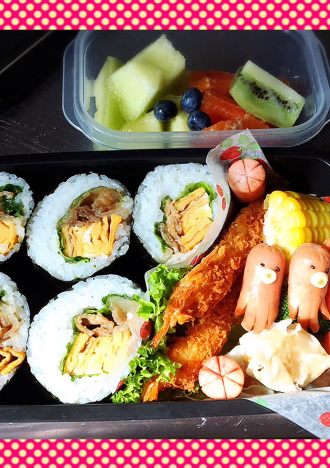 小学生男子のお弁当〜のりまき-レシピのメイン写真