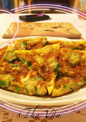 忙しい朝に焼きオクラ卵-レシピのメイン写真