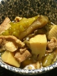 ナスとゴーヤの煮物-レシピのメイン写真
