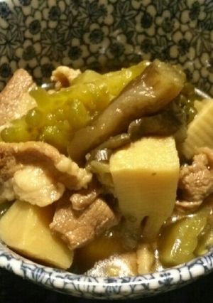 ナスとゴーヤの煮物-レシピのメイン写真
