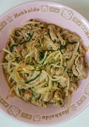簡単☆豚肉の梅ポン炒め-レシピのメイン写真