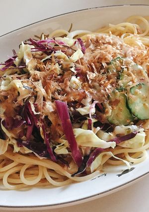 和風胡麻マヨサラダスパ-レシピのメイン写真