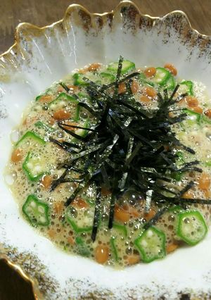 簡単混ぜるだけ♪おくら納豆☆★-レシピのメイン写真