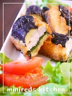 鶏ささみとなすのはさみフライ-レシピのメイン写真