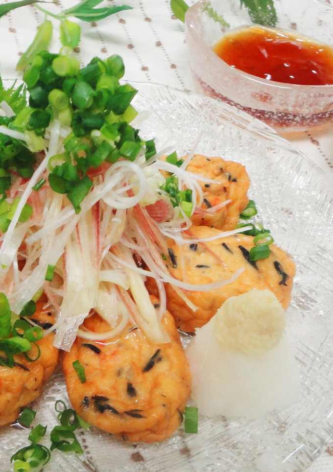 簡単！白身魚揚げのたっぷり薬味のせ-レシピのメイン写真