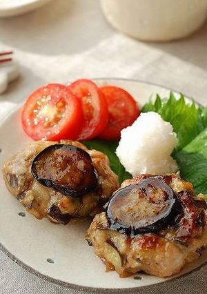 ジューシー茄子のひとくち照り焼きバーグ-レシピのメイン写真