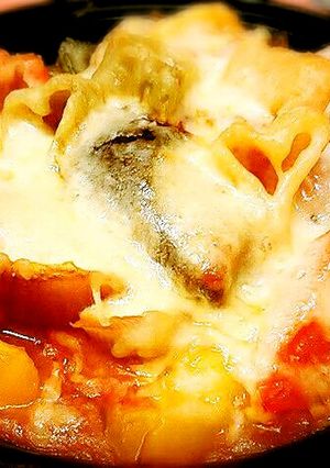 鶏と夏野菜のトマトグラタン-レシピのメイン写真