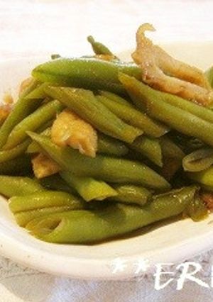 いんげんのカレー風味煮～♪♪-レシピのメイン写真