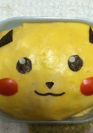 ピカチュウの顔だけ簡単キャラ弁-レシピのメイン写真