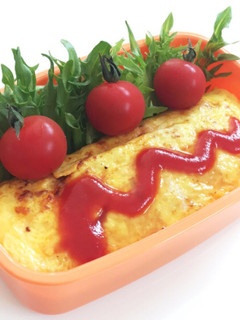 【時短・簡単】ボリューム◎オムライス弁当-レシピのメイン写真