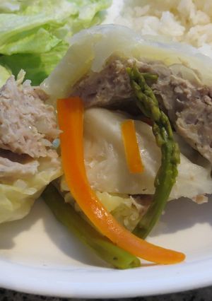 鶏ひき肉とキャベツの重ね蒸し-レシピのメイン写真