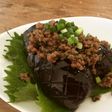 茄子の肉みそ田楽*しそ風味