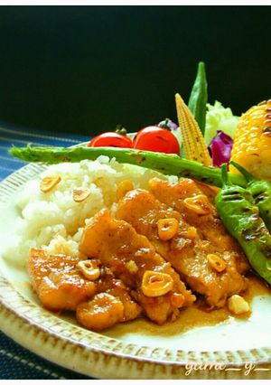 豚ロース肉のガリバタ醤油プレート♪-レシピのメイン写真