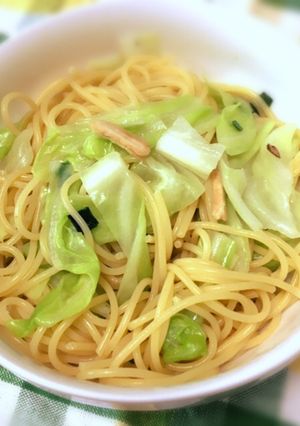 ズボラ飯♡きゃべつの松茸風味パスタ-レシピのメイン写真