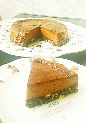 ベイクドキャラメルチーズケーキ-レシピのメイン写真