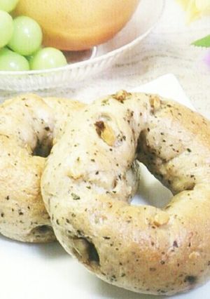 紅茶とくるみとチョコのベーグル-レシピのメイン写真