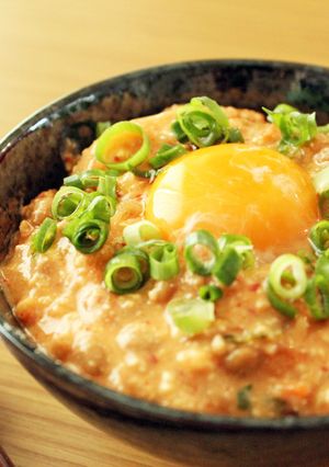 ヘルシー☆キムチ豆腐のたまごかけご飯-レシピのメイン写真