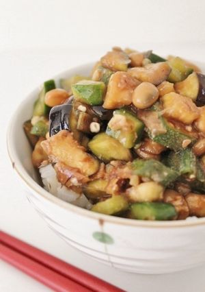 朝昼夕に野菜たっぷり♪山形のだしde丼-レシピのメイン写真