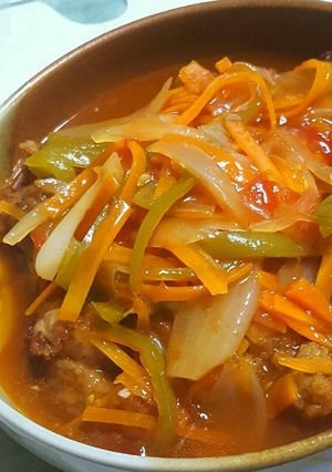 鶏唐揚げのトマト甘酢あんかけ-レシピのメイン写真