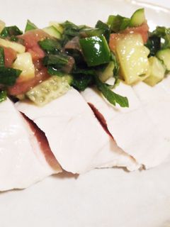 低糖質♪ダイエット♪ささみの梅肉和え-レシピのメイン写真