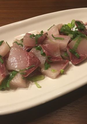 オカズに、ツマミに！ブリと胡麻油のネギ塩-レシピのメイン写真