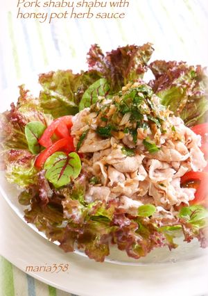 はちみつ香味だれの冷しゃぶ-レシピのメイン写真