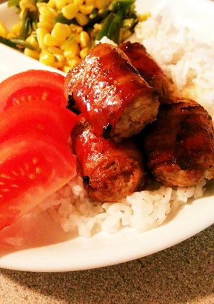 ひき肉とベーコンのカラメルソース-レシピのメイン写真