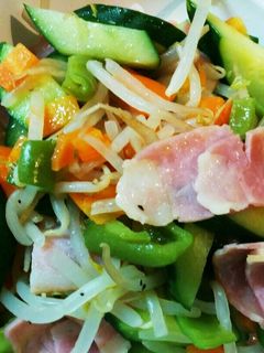 きゅうりとベーコンの野菜消費炒め-レシピのメイン写真