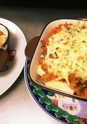 ミートパングラタン-レシピのメイン写真