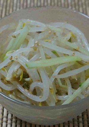 もやしと水菜の茎の和え物-レシピのメイン写真