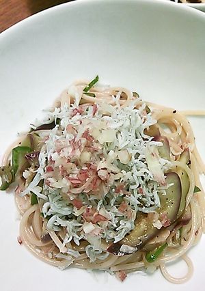 茄子としらすのレモンパスタ-レシピのメイン写真