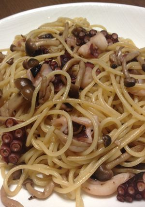 ワイン片手にオクトパスタ(蛸ペペロン)-レシピのメイン写真