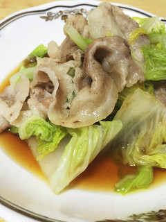 時短!簡単!白菜と豚肉の蒸し煮ポン酢かけ-レシピのメイン写真