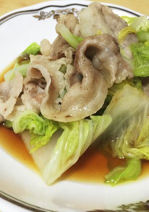 時短！簡単！白菜と豚肉の蒸し煮ポン酢かけ-レシピのメイン写真