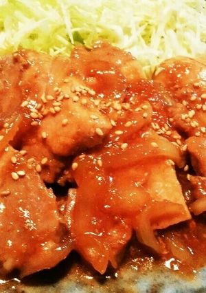 豚テキ用でボリューム満点しょうが焼き-レシピのメイン写真