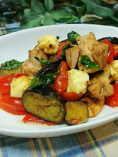 バジル香る!ナスとトマトのイタリアン炒め-レシピのメイン写真
