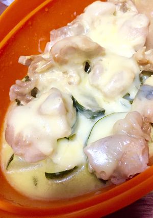 レンジで★鶏モモとズッキーニの味噌マヨ-レシピのメイン写真