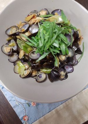 大粒シジミの中華風-レシピのメイン写真