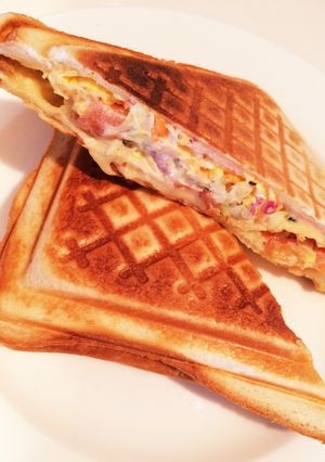 ハムチーズホットサンド-レシピのメイン写真