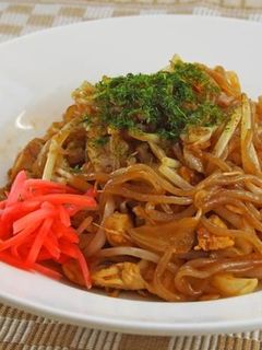糸こんにゃくでパラッと☆ヘルシー焼きそば-レシピのメイン写真