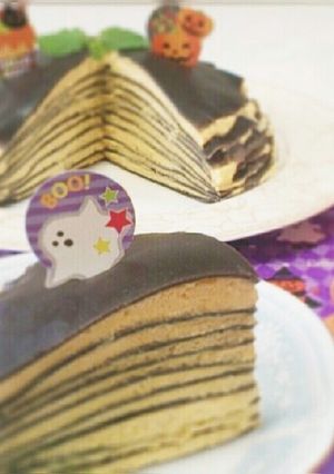 ハロウィンに♪ かぼちゃのミルクレープ-レシピのメイン写真